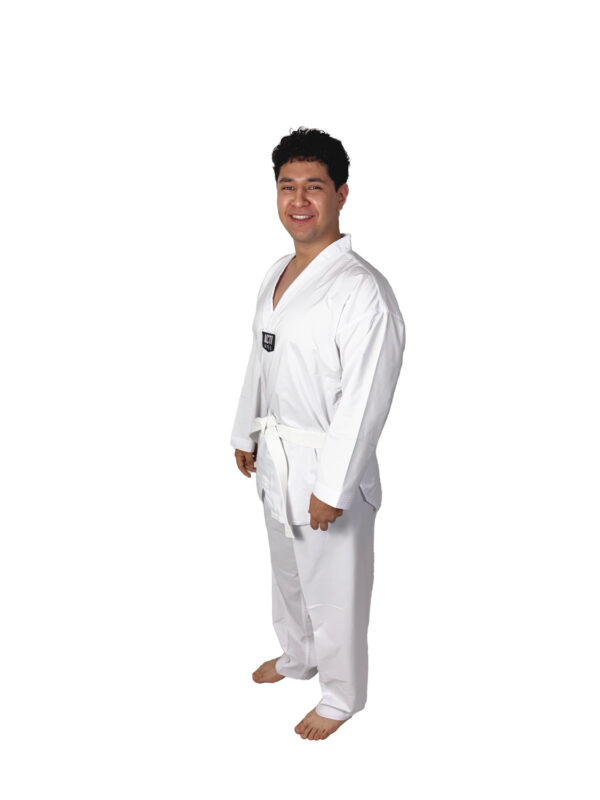 DOBOK PREMIER III BÁSICO CUELLO BLANCO (FIGHTER)
