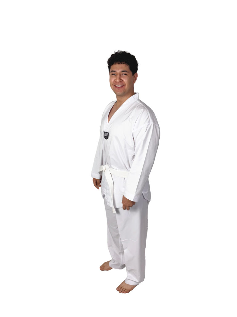 DOBOK PREMIER III BÁSICO CUELLO BLANCO (FIGHTER)