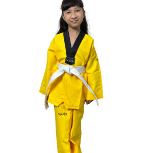 DOBOK KIDS AMARILLO CUELLO NEGRO