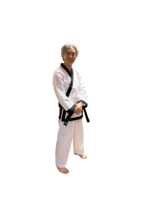 DOBOK OPEN CHAMPION CUELLO NEGRO VIVO NEGROS