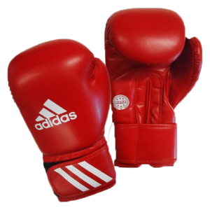 Guantes de box amateur aiba rojo de piel