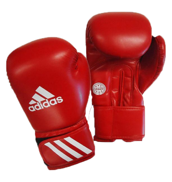Guantes de box amateur aiba rojo de piel