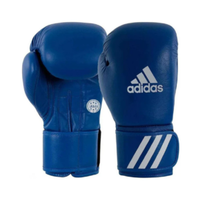 Guantes box amateur aiba azul de piel